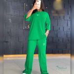 بلوزشلوار خط اتو چاپ دونایک زنانه