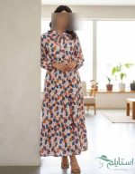 ساحلی یقه کراواتی کمربند دار زنانه