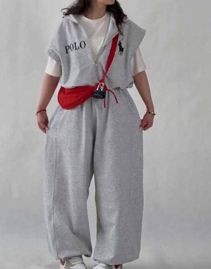 ست وست کلاه دار و شلوار جاگر بگ Polo